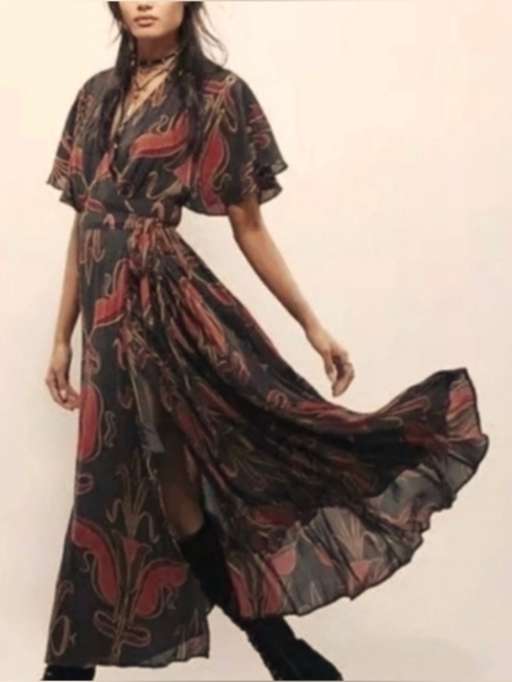 Free People Sweet Escape Maxi Wrap Dress